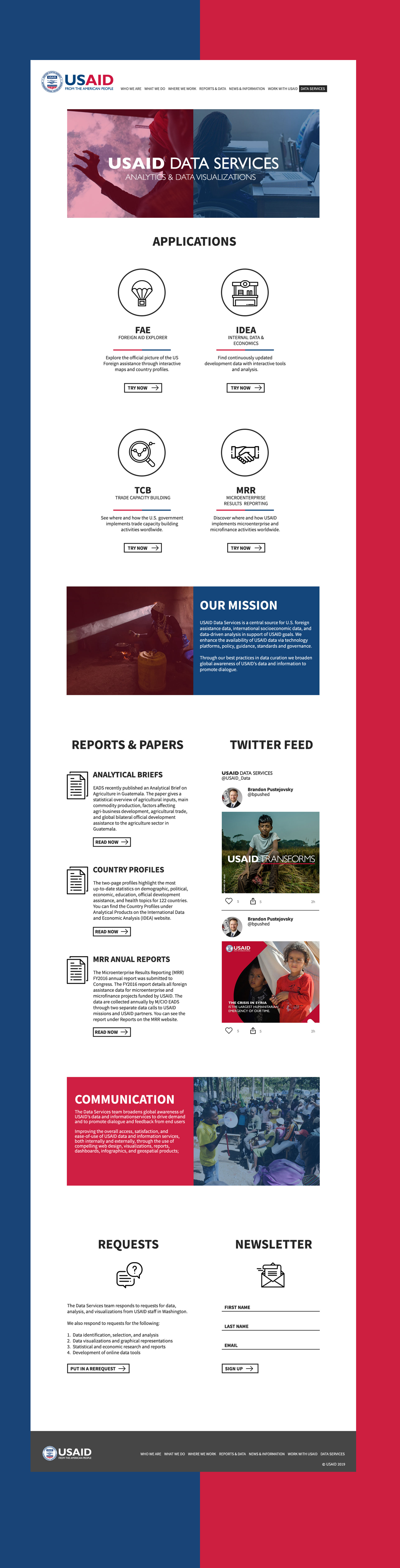 Data Services Home Page